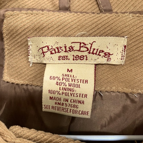 Women’s light brown/camel coat with hood - Picture 3 of 3